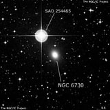 NGC 6730 - эллиптическая галактика. Описание NGC 6730:, Галактика в созвездии Павлин