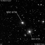 NGC 6736 - эллиптическая галактика. Описание NGC 6736:, Галактика в созвездии Павлин