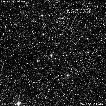 NGC 6738 - группа звёзд. Описание NGC 6738:, Объект глубокого космоса в созвездии Орел
