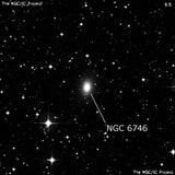 NGC 6746 - галактика. Описание NGC 6746:, Галактика в созвездии Павлин