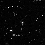 NGC 6747 - эллиптическая галактика. Описание NGC 6747:, Галактика в созвездии Дракон
