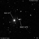 NGC 675 - спиральная галактика. Описание NGC 675:, Галактика в созвездии Овен