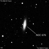 NGC 676 - линзовидная галактика. Описание NGC 676:, Галактика в созвездии Рыбы