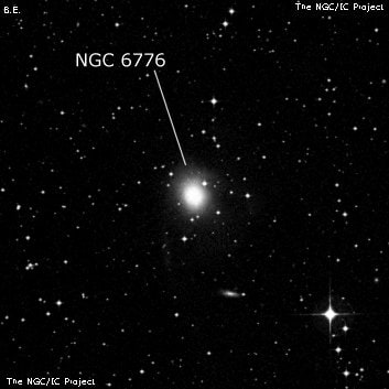 NGC 6776 - эллиптическая галактика. Описание NGC 6776:, Галактика в созвездии Павлин