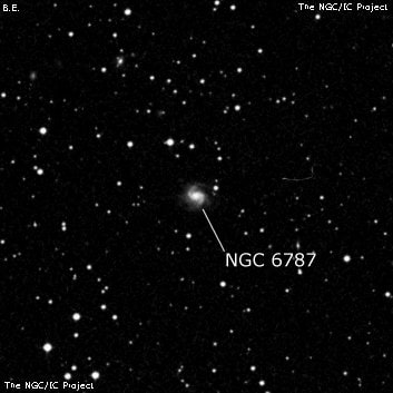 NGC 6787 - спиральная галактика с баром. Описание NGC 6787:, Галактика в созвездии Дракон