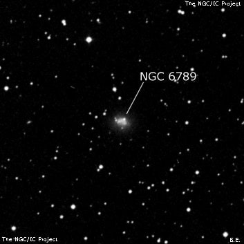 NGC 6789 - галактика неправильной формы. Описание NGC 6789:, Галактика в созвездии Дракон