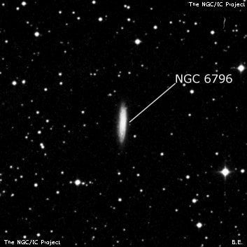 NGC 6796 - галактика. Описание NGC 6796:, Галактика в созвездии Дракон