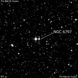 NGC 6797 - две звезды. Описание NGC 6797:, Объект глубокого космоса в созвездии Стрелец
