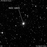 NGC 6805 - эллиптическая галактика. Описание NGC 6805:, Галактика в созвездии Стрелец