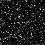 NGC 6807 - планетарная туманность. Описание NGC 6807:, Планетарная туманность в созвездии Орел