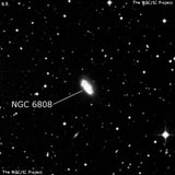 NGC 6808 - спиральная галактика. Описание NGC 6808:, Галактика в созвездии Павлин