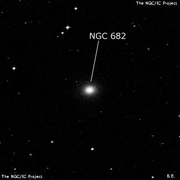 NGC 682 - галактика. Описание NGC 682:, Галактика в созвездии Кит