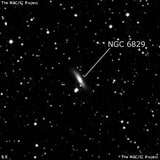 NGC 6829 - спиральная галактика. Описание NGC 6829:, Галактика в созвездии Дракон