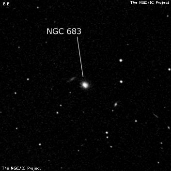 NGC 683 - галактика. Описание NGC 683:, Галактика в созвездии Овен
