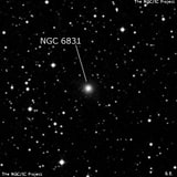 NGC 6831 - линзовидная галактика. Описание NGC 6831:, Галактика в созвездии Дракон