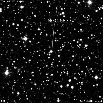 NGC 6833 - планетарная туманность. Описание NGC 6833:, Планетарная туманность в созвездии Лебедь