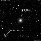 NGC 6841 - эллиптическая галактика. Описание NGC 6841:, Галактика в созвездии Стрелец