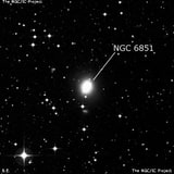 NGC 6851 - эллиптическая галактика. Описание NGC 6851:, Галактика в созвездии Телескоп