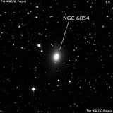 NGC 6854 - спиральная галактика с баром. Описание NGC 6854:, Галактика в созвездии Телескоп