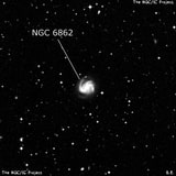 NGC 6862 - спиральная галактика с баром. Описание NGC 6862:, Галактика в созвездии Телескоп