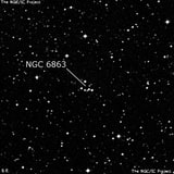 NGC 6863 - группа звёзд. Описание NGC 6863:, Объект глубокого космоса в созвездии Орел