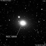 NGC 6868 - эллиптическая галактика. Описание NGC 6868:, Галактика в созвездии Телескоп
