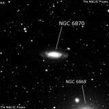 NGC 6870 - галактика. Описание NGC 6870:, Галактика в созвездии Телескоп