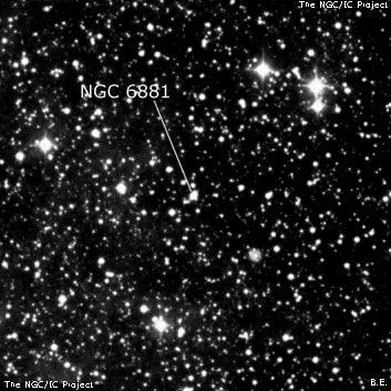 NGC 6881 - планетарная туманность. Описание NGC 6881:, Планетарная туманность в созвездии Лебедь