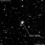 NGC 6898 - спиральная галактика. Описание NGC 6898:, Галактика в созвездии Козерог