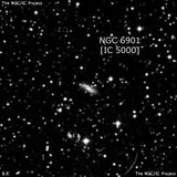 NGC 6901 - спиральная галактика с баром. Описание NGC 6901:, Галактика в созвездии Орел