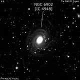 NGC 6902 - спиральная галактика с баром. Описание NGC 6902:, Галактика в созвездии Стрелец