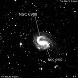 NGC 6908 - линзовидная галактика. Описание NGC 6908:, Галактика в созвездии Козерог