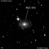 NGC 691 - галактика. Описание NGC 691:, Галактика в созвездии Овен