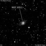 NGC 6911 - спиральная галактика с баром. Описание NGC 6911:, Галактика в созвездии Дракон