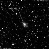 NGC 6917 - спиральная галактика. Описание NGC 6917:, Галактика в созвездии Дельфин