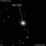 NGC 692 - спиральная галактика с баром. Описание NGC 692:, Галактика в созвездии Феникс