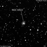NGC 6922 - спиральная галактика. Описание NGC 6922:, Галактика в созвездии Орел