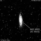 NGC 6925 - галактика. Описание NGC 6925:, Галактика в созвездии Микроскоп
