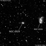NGC 6929 - линзовидная галактика. Описание NGC 6929:, Галактика в созвездии Орел