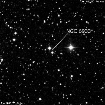 NGC 6933 - две звезды. Описание NGC 6933:, Двойная звезда в созвездии Дельфин