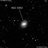 NGC 6942 - спиральная галактика с баром. Описание NGC 6942:, Галактика в созвездии Индеец