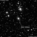 NGC 6944 - галактика. Описание NGC 6944:, Галактика в созвездии Дельфин