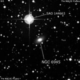 NGC 6945 - галактика. Описание NGC 6945:, Галактика в созвездии Водолей