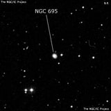 NGC 695 - галактика. Описание NGC 695:, Галактика в созвездии Овен