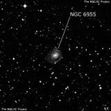 NGC 6955 - галактика. Описание NGC 6955:, Галактика в созвездии Дельфин