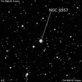 NGC 6957 - спиральная галактика. Описание NGC 6957:, Галактика в созвездии Дельфин