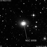NGC 6958 - галактика. Описание NGC 6958:, Галактика в созвездии Микроскоп