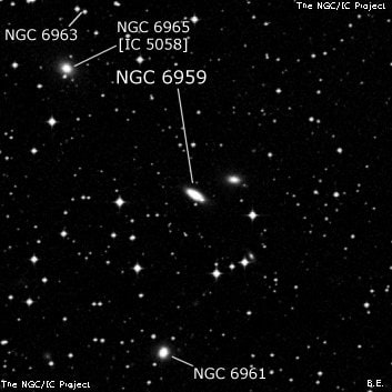 NGC 6959 - линзовидная галактика. Описание NGC 6959:, Галактика в созвездии Водолей