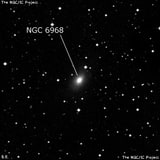 NGC 6968 - галактика. Описание NGC 6968:, Галактика в созвездии Водолей