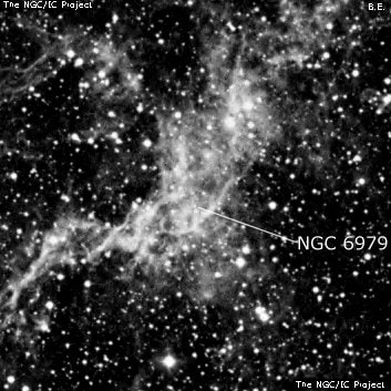 NGC 6979 - остаток взрыва сверхновой. Описание NGC 6979:, Остаток сверхновой в созвездии Лебедь